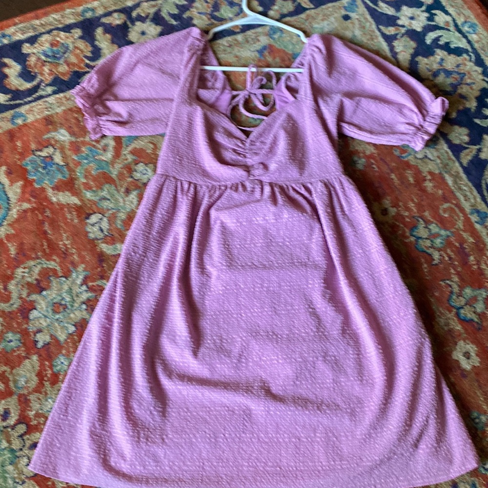 purple mini dress